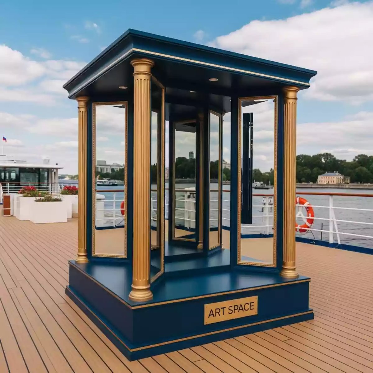 Аренда Зеркала кривые или комната смеха на теплоходе «Дагомыс» — ART SPACE