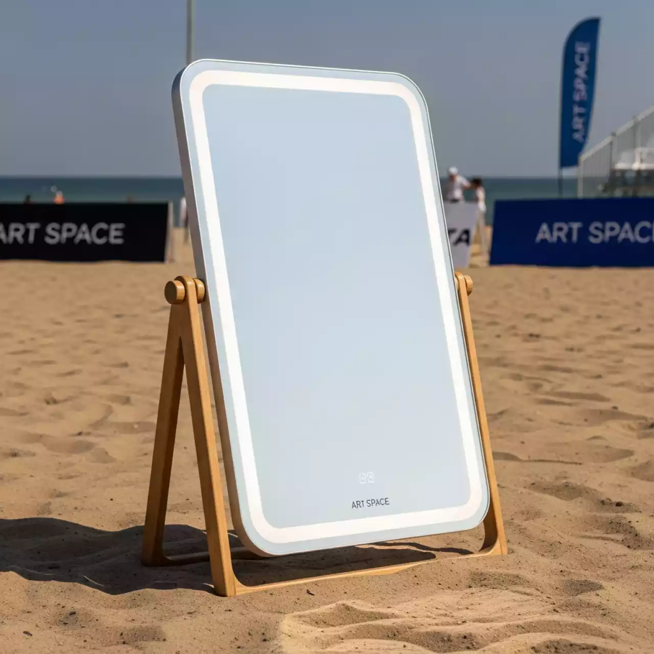 Аренда Зеркало Cersanit LED 070 Design Pro 100x70 см подсветка подогрев часы Bluetooth на пляже «Ривьера» — ART SPACE