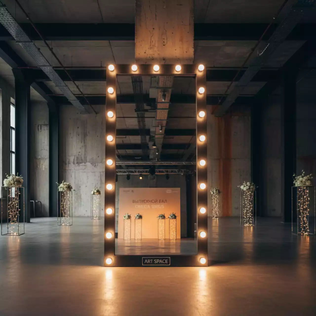 Аренда Зеркало гримерное напольное с подсветкой Континент в Omega Sirius — ART SPACE