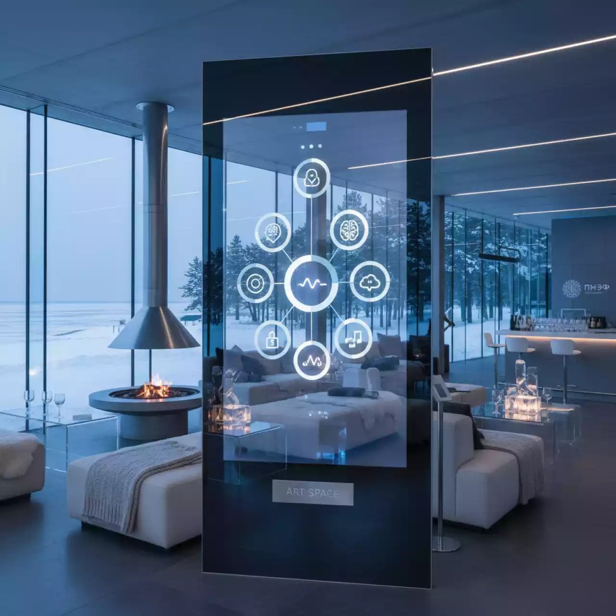 Аренда Зеркало интерактивное психолога 33,15 дюйма с ПО 'Эмоциональный интеллект' и комплектом игр в пляжном комплексе VinoGrad — ART SPACE