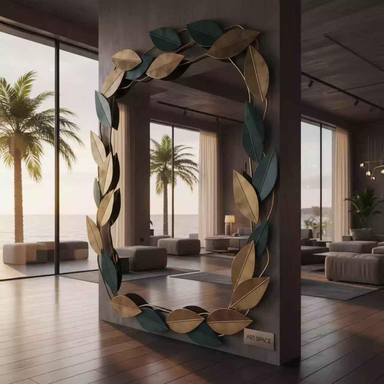 Аренда Зеркало Leaves на пляжных клубах Хосты — ART SPACE
