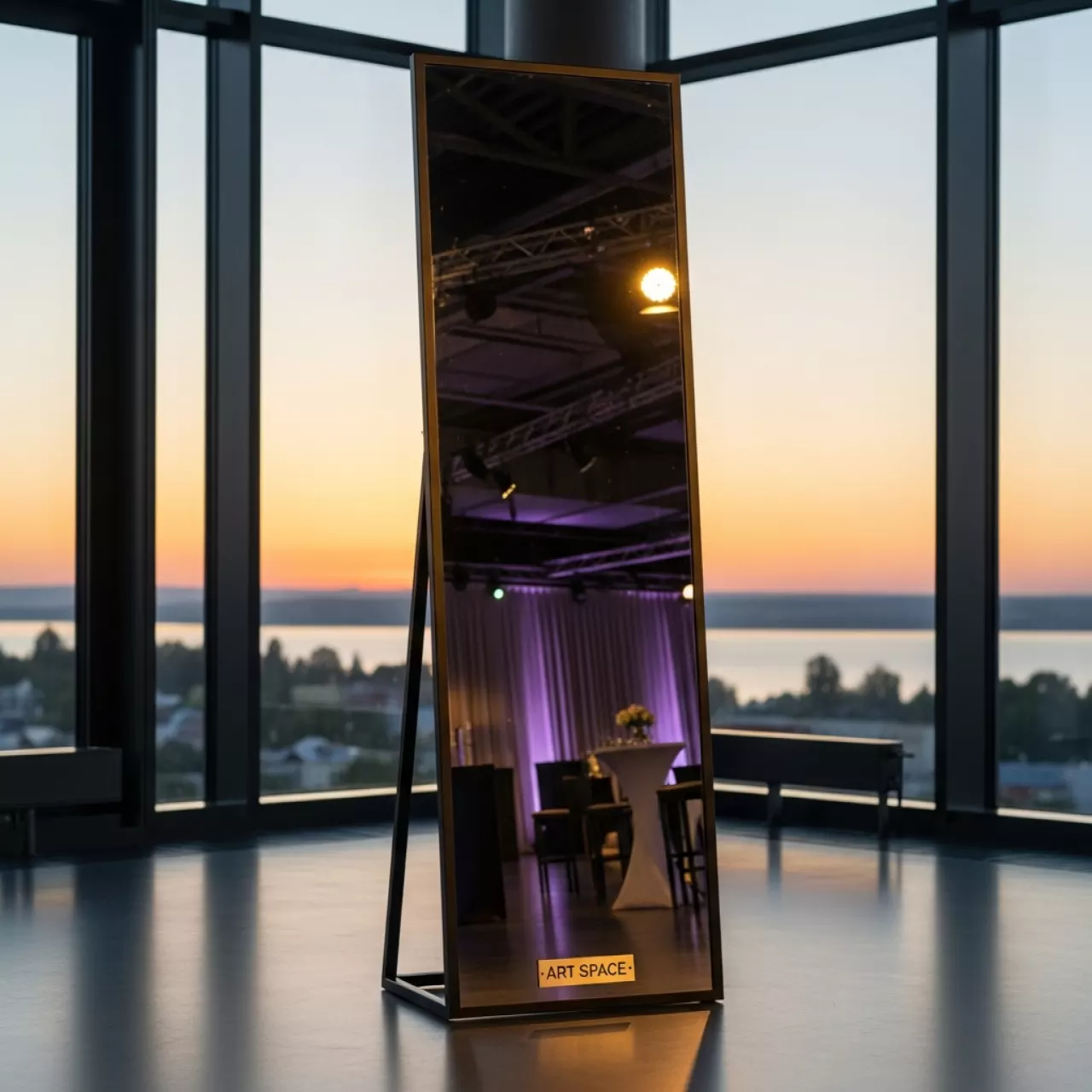 Аренда Зеркало напольное черное 170х70 см в Panorama by Mercure — ART SPACE