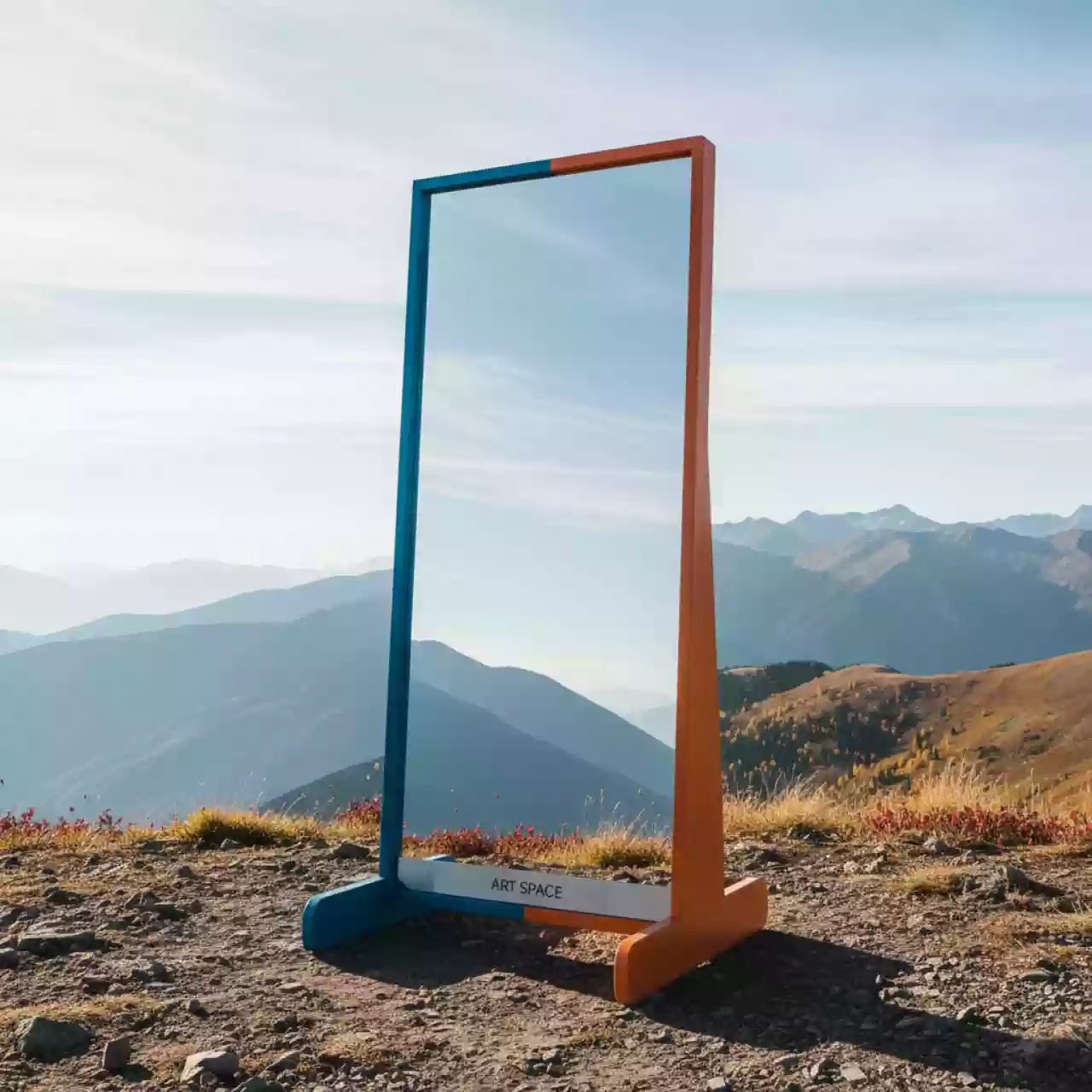 Аренда Зеркало напольное для регистрации на площадке Rosa Peak (2320м) — ART SPACE