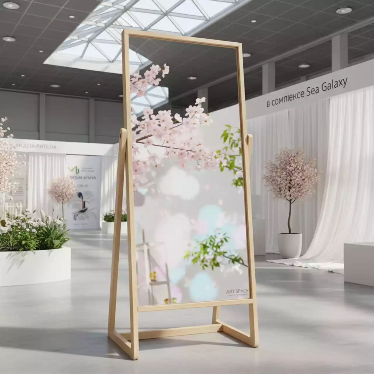 Аренда Зеркало напольное Virtuos береза в комплексе Sea Galaxy — ART SPACE