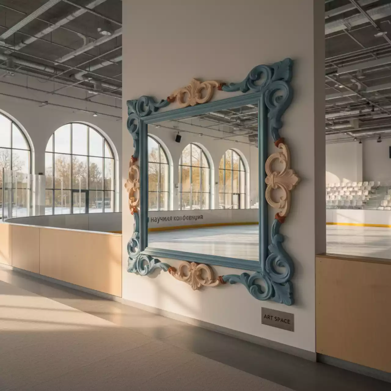 Аренда Зеркало пластиковое Mirror Of Love S Standard в ледовой арене «Шайба» — ART SPACE