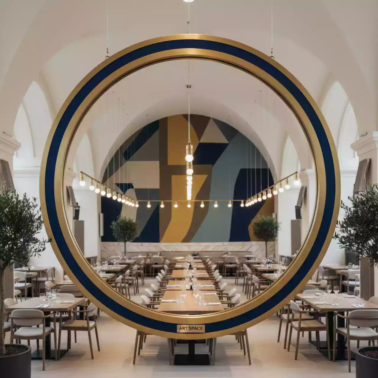 Аренда Зеркало подвесное в ресторане «Плакучая Ива» — ART SPACE