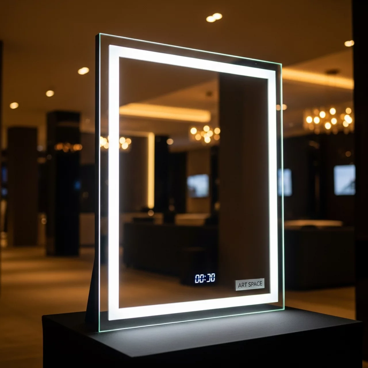 Аренда Зеркало с подсветкой подогревом часами и Bluetooth Cersanit LED 070 Design Pro 100х70 см в Golden Tulip Rosa Khutor — ART SPACE