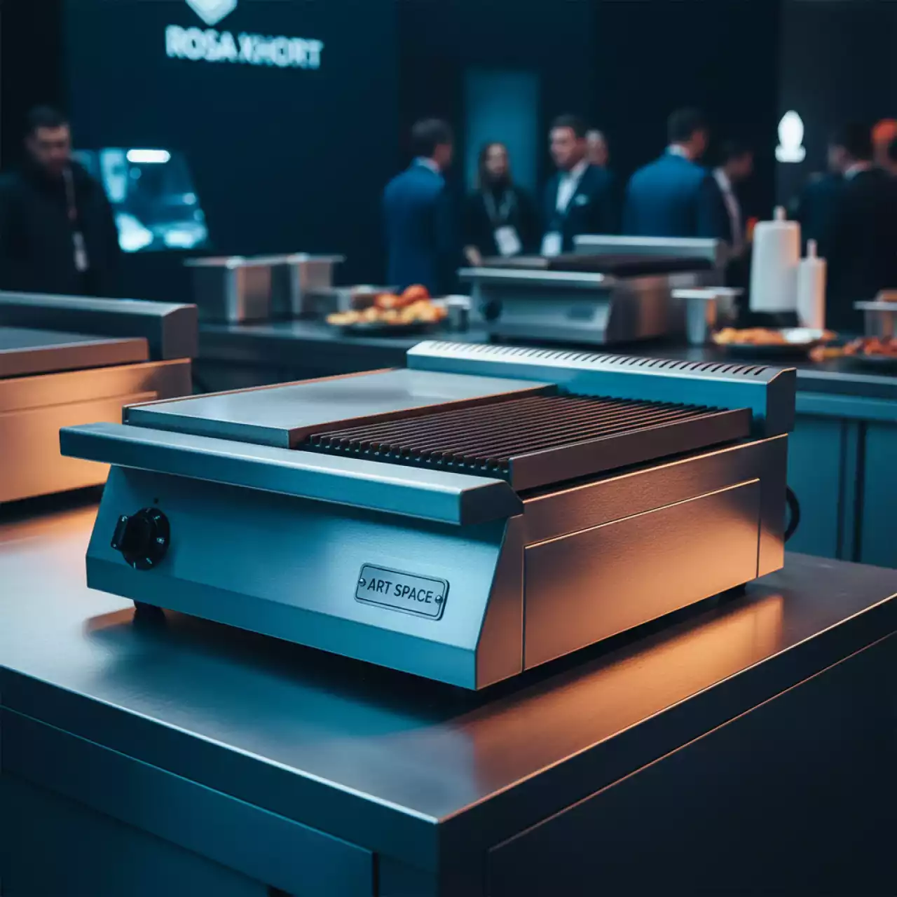 Аренда Жарочная поверхность гриль контактный гладкая и рифленая 220V в ледовом дворце «Роза Хутор» — ART SPACE