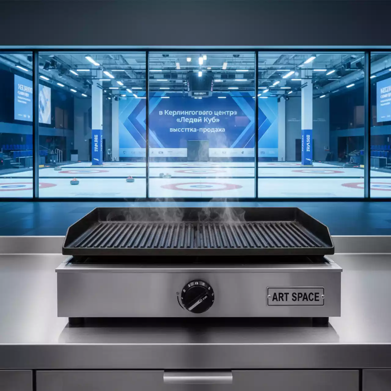 Аренда Жарочная поверхность рифленая в Керлинговом центре «Ледяной куб» — ART SPACE