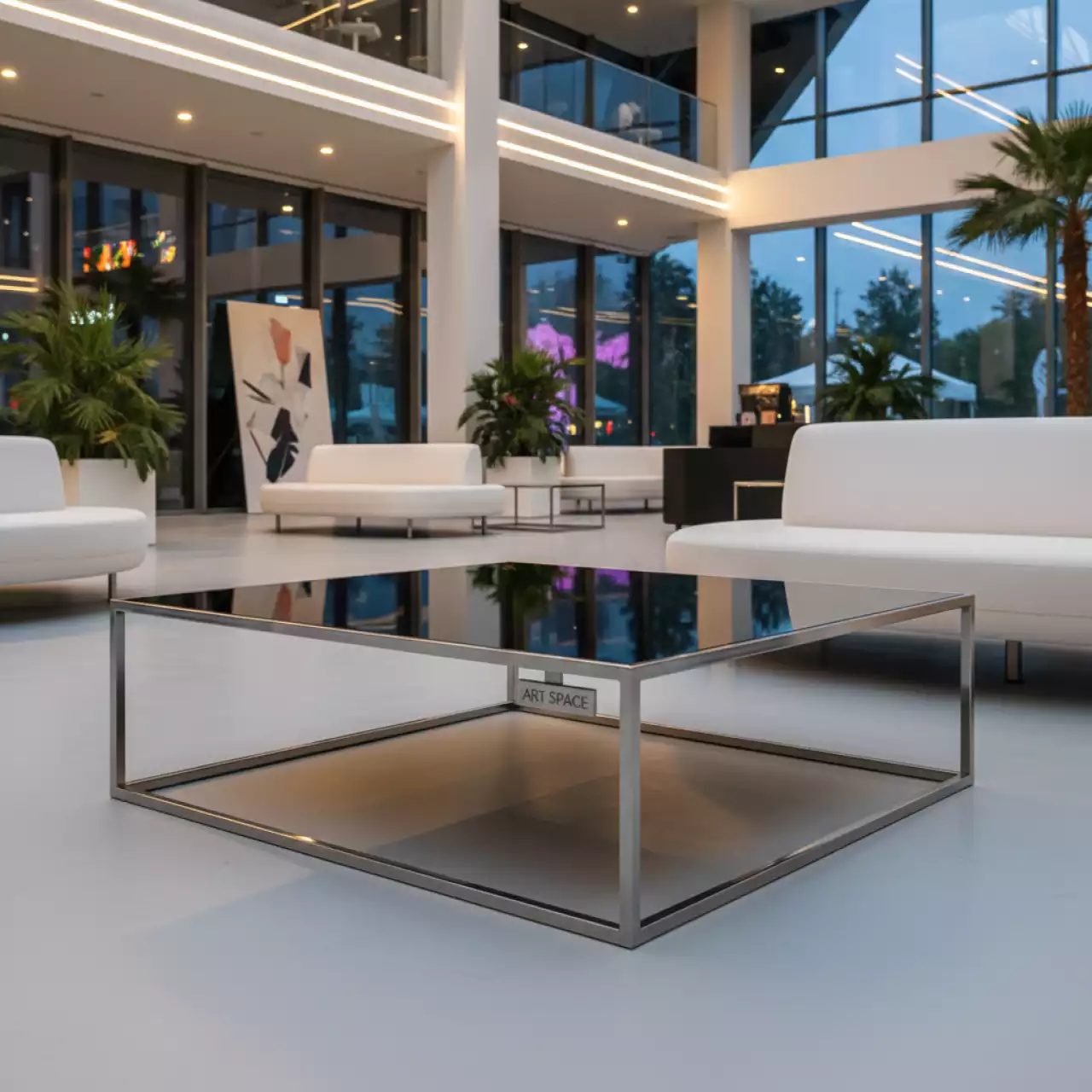 Аренда Журнального стола Homer silver black в Radisson Blu Resort & Congress Centre — ART SPACE