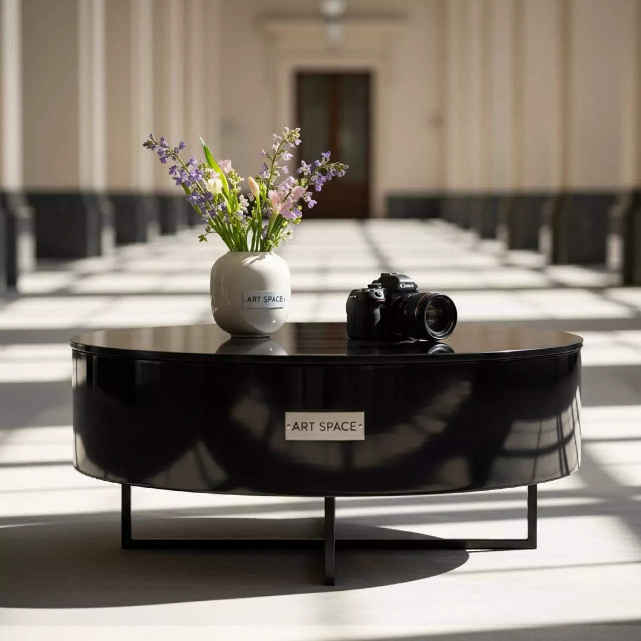 Аренда Журнальный стол Cleo 90 черный в Alpha Sirius — ART SPACE