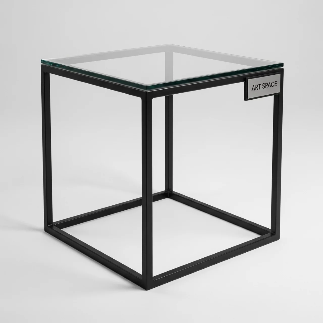 Аренда Журнальный стол Cube черный с прозрачной столешницей в City Park Hotel Sochi — ART SPACE