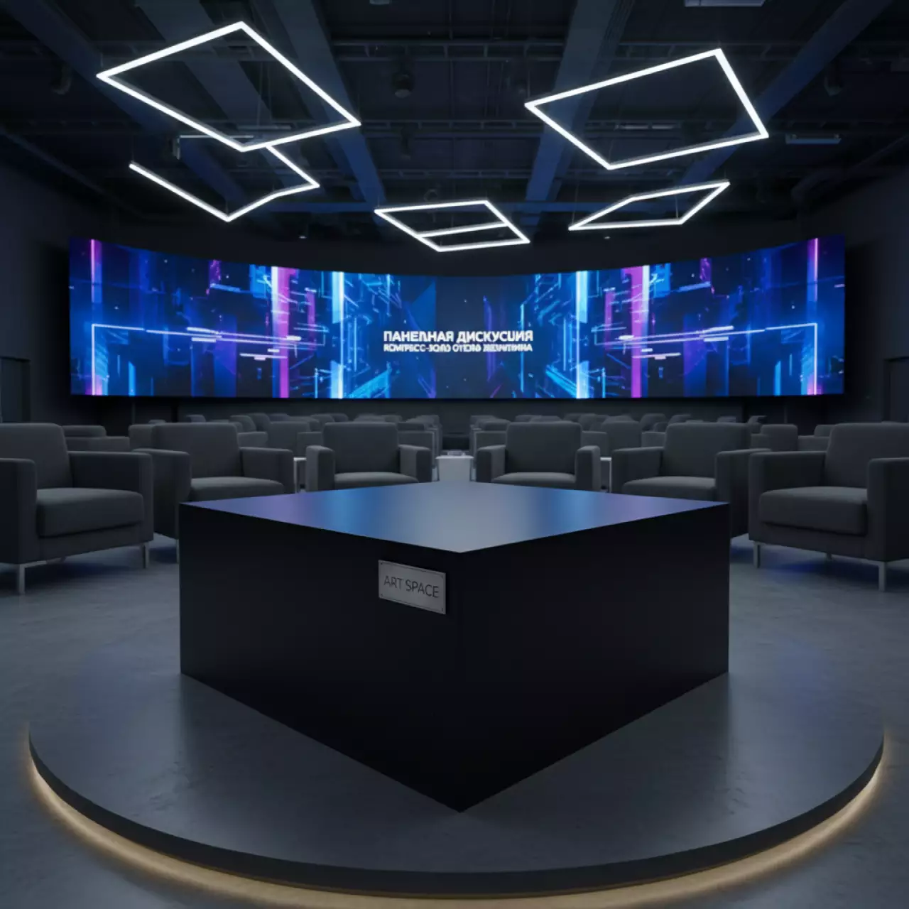 Аренда Журнальный стол Cube XL черный в конгресс-холле отеля Жемчужина — ART SPACE