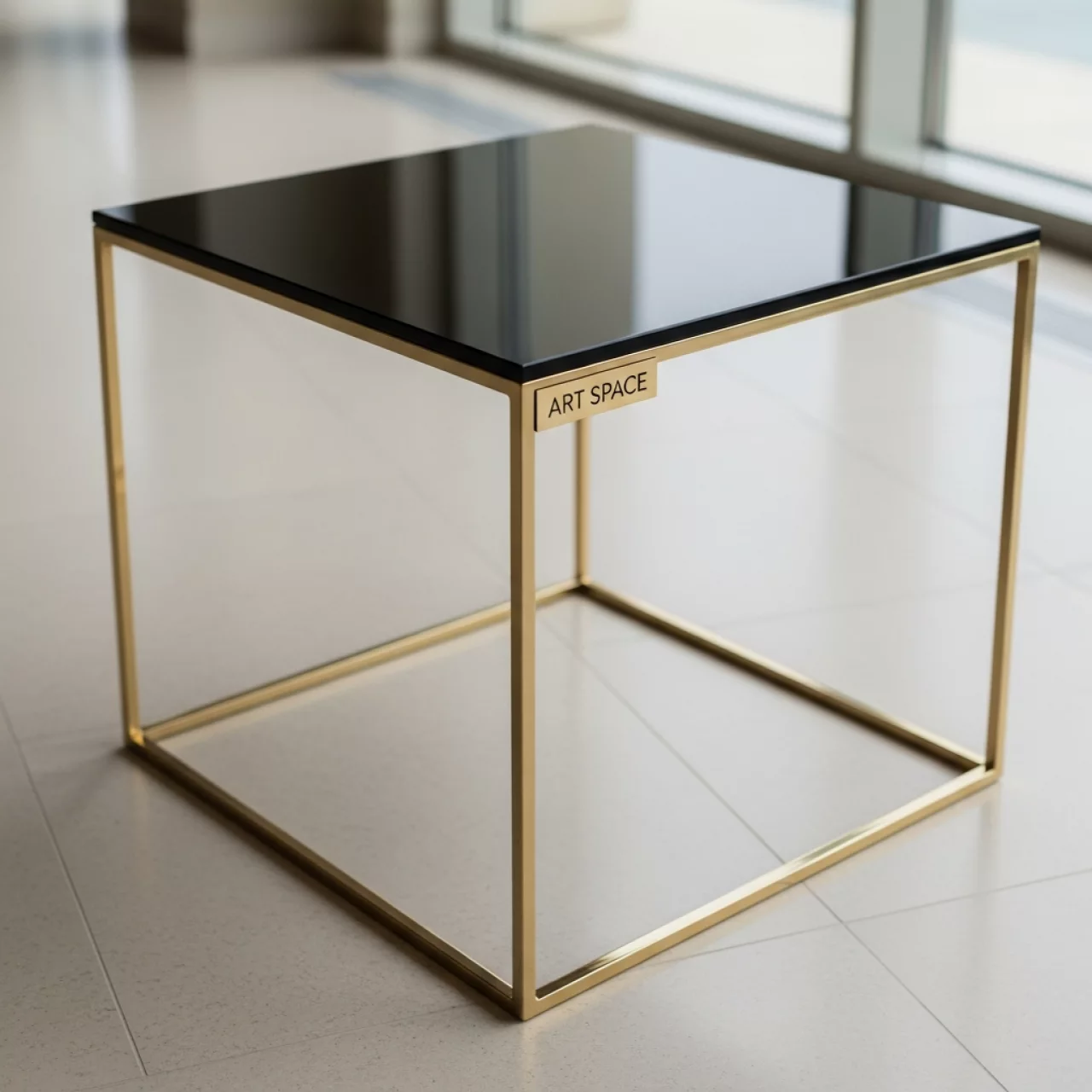 Аренда Журнальный стол Cube золотой и черный в гранд-отеле «Жемчужина» — ART SPACE