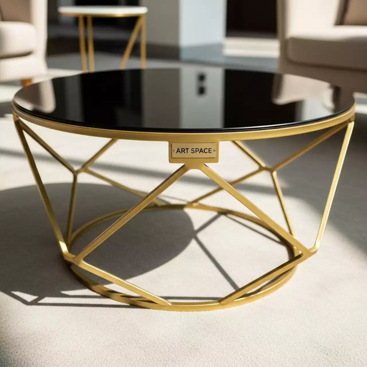 Аренда Журнальный стол Galaxy Gold Black золотой в Mercure Сочи Центр — ART SPACE