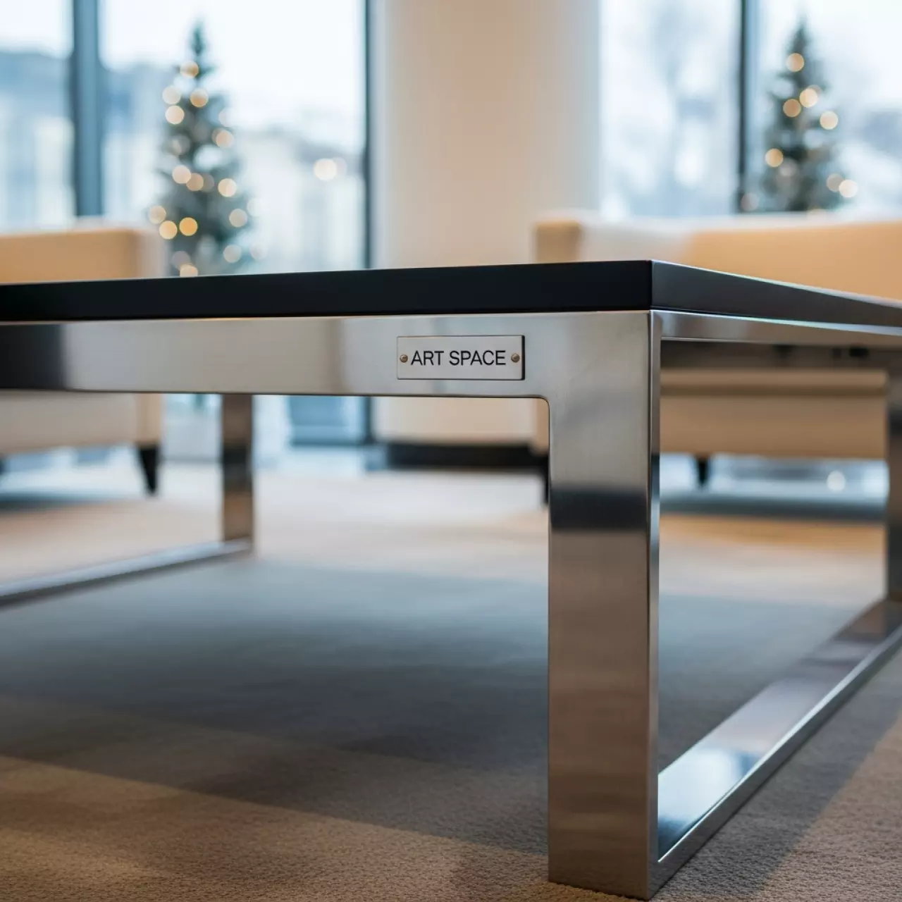 Аренда Журнальный стол Homer серебряный и черный в Novotel Resort — ART SPACE