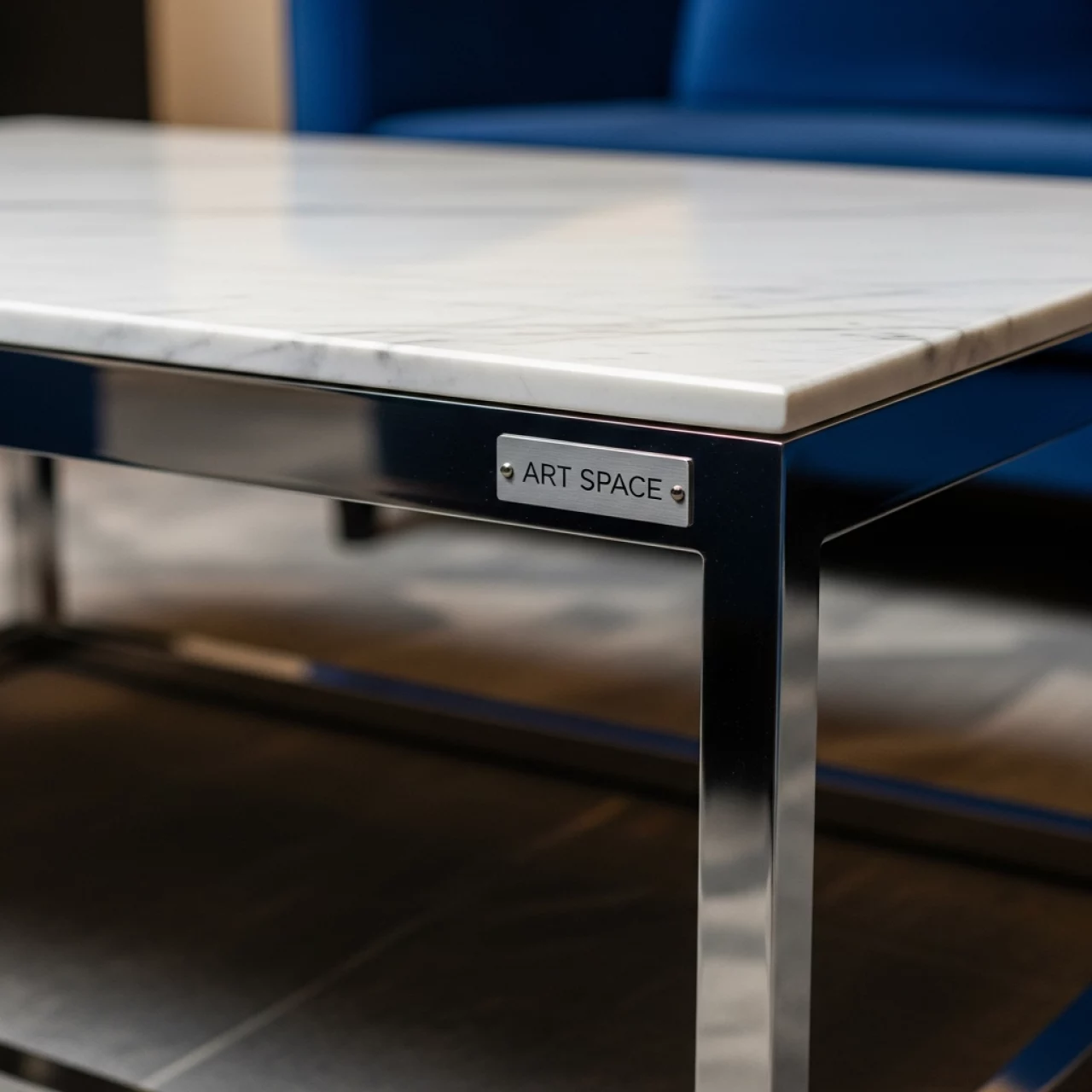 Аренда Журнальный стол Marble серебристый в ресторане «Плакучая Ива» — ART SPACE