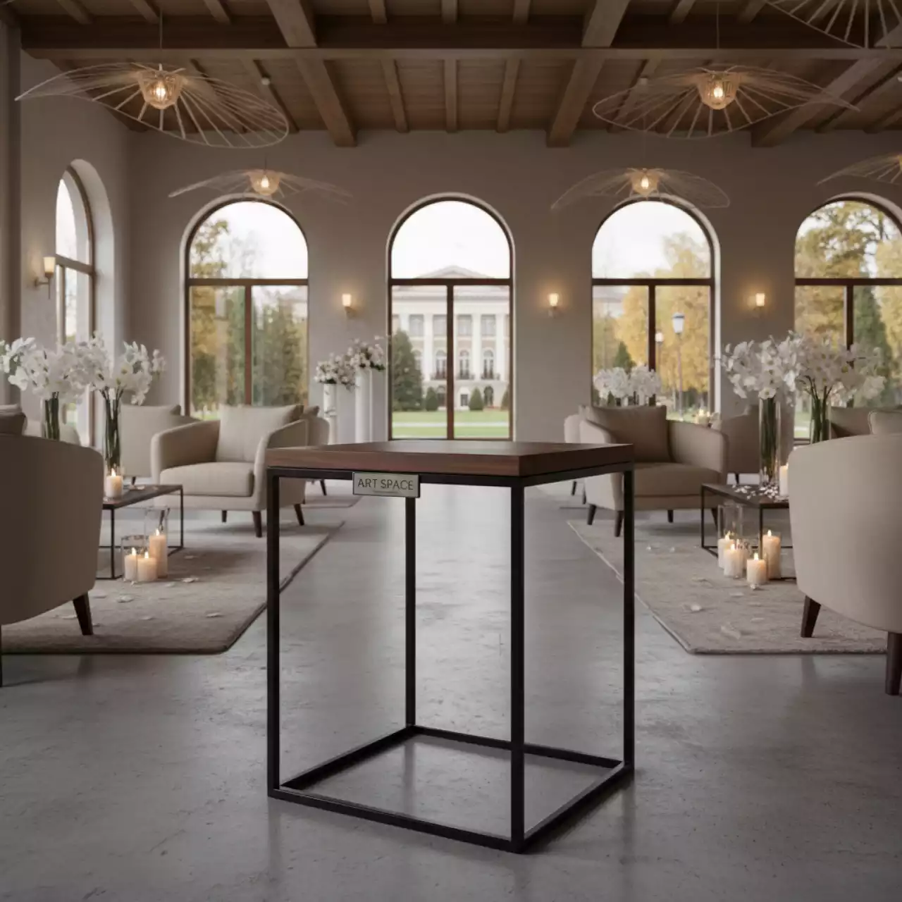 Аренда Журнальный стол приставной Престиж 40х30х57 см в санатории «Металлург» — ART SPACE