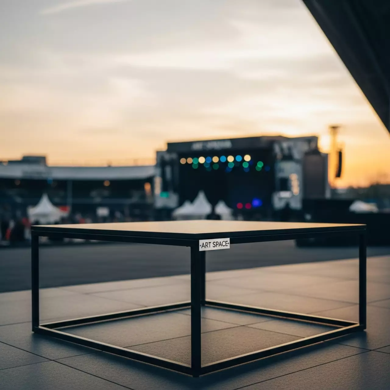 Аренда Журнальный стол прямоугольный черный в Red Arena — ART SPACE