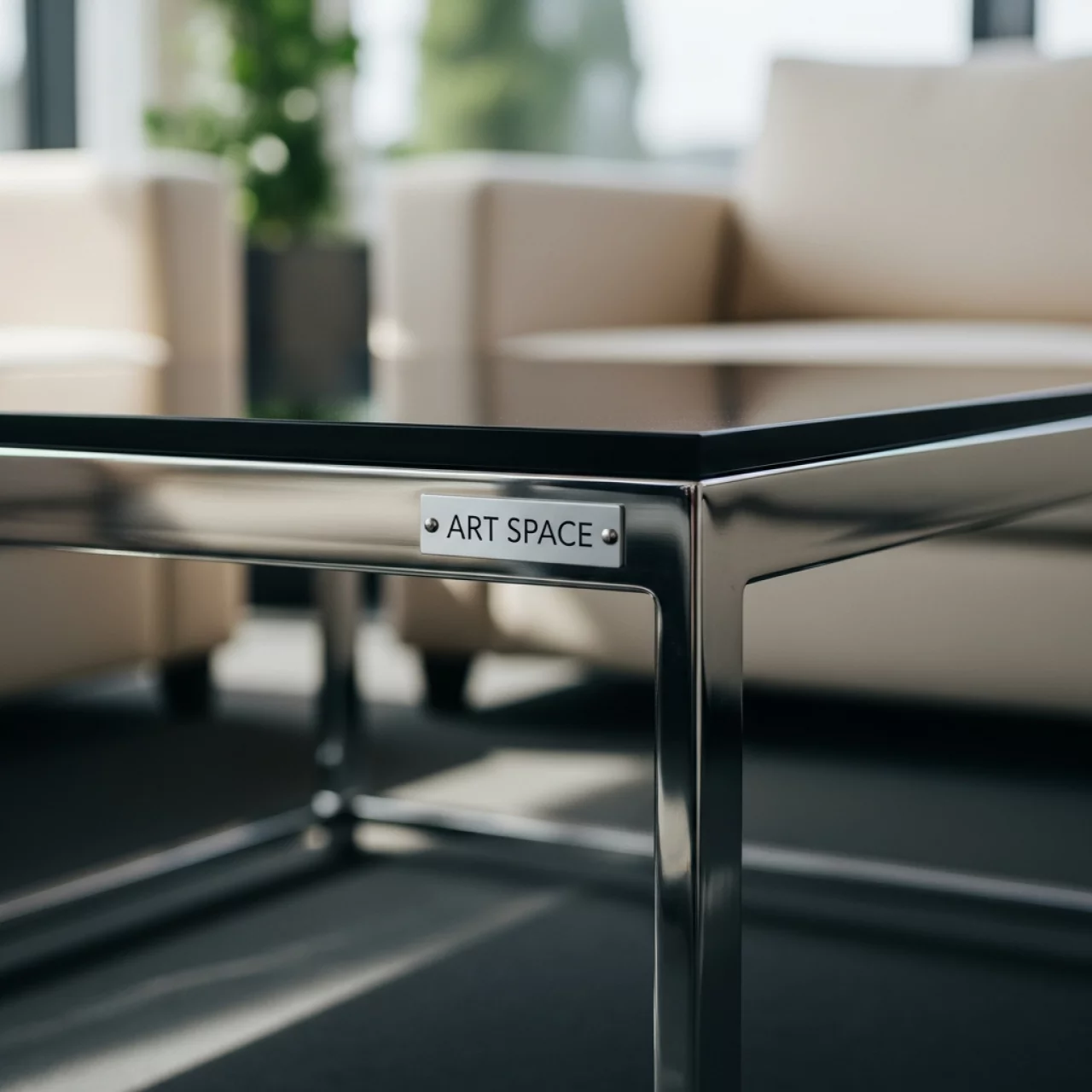 Аренда Журнальный стол серебристый и черный в ресторане «La Terrazza» — ART SPACE