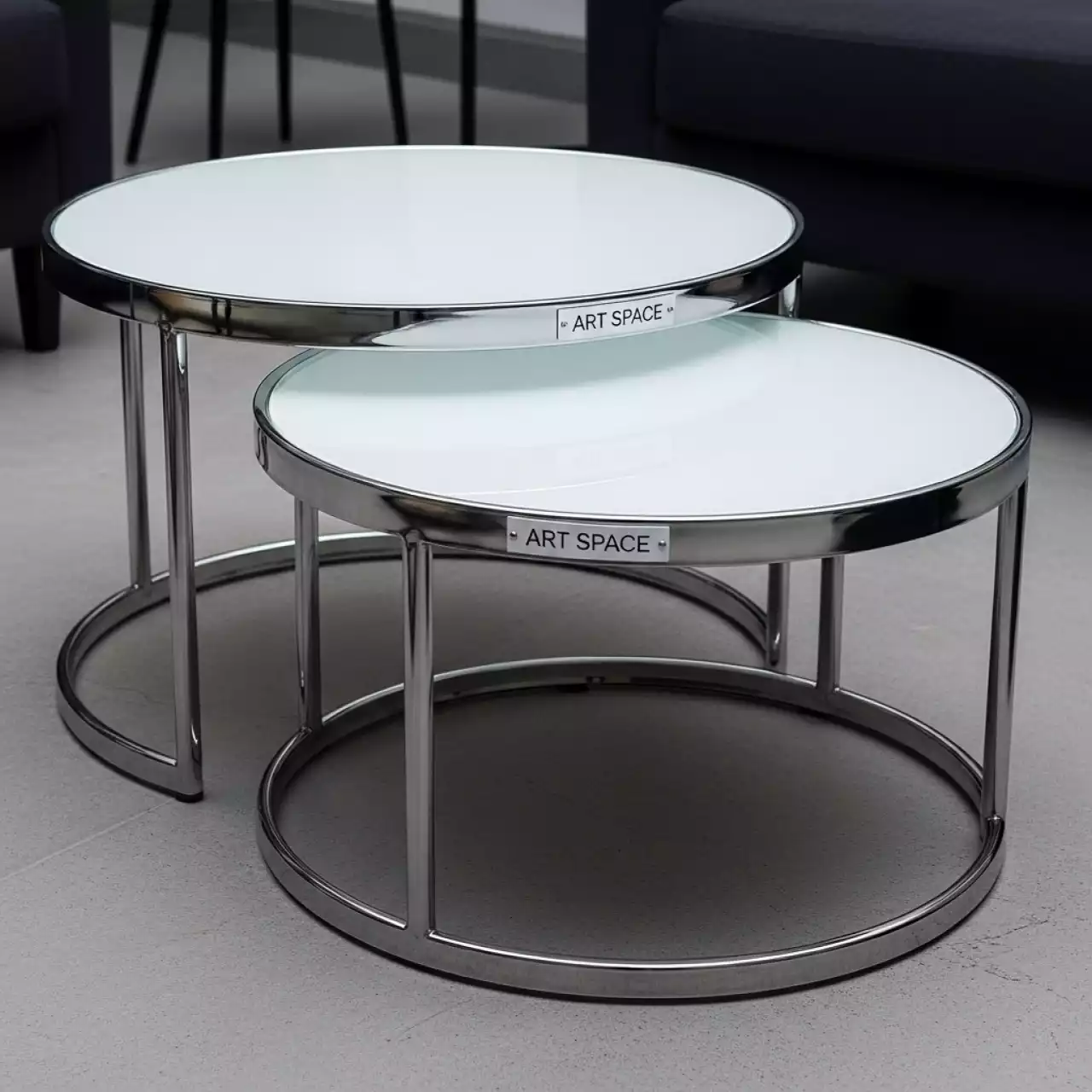 Аренда Журнальный стол Sun Duet silver white в Pullman Sochi Centre — ART SPACE