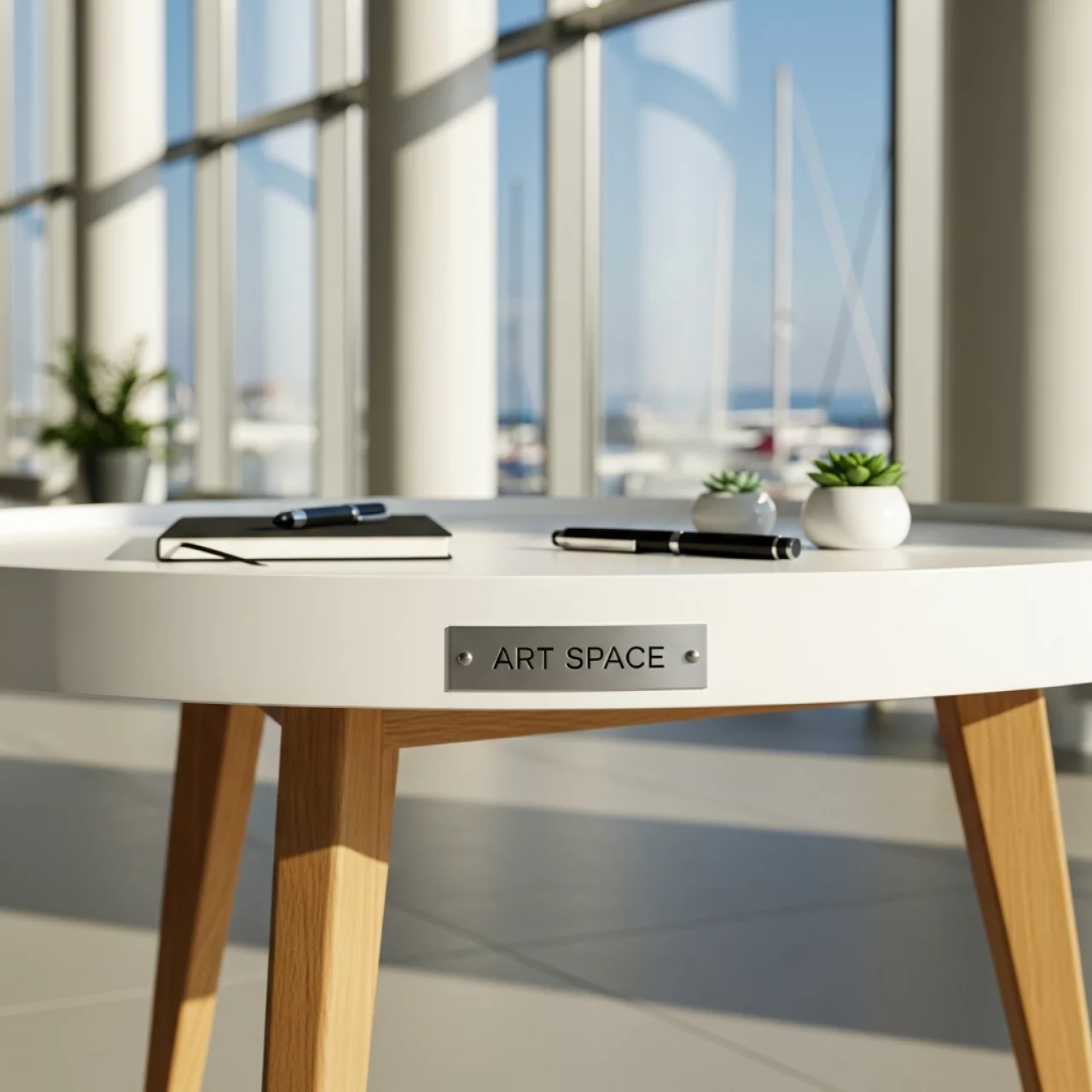 Аренда Журнальный стол white natural на территории Морпорта Сочи — ART SPACE