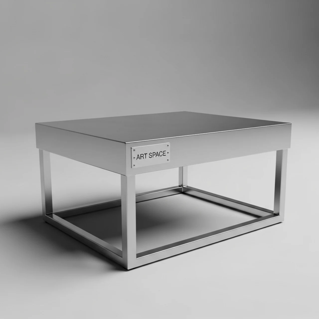 Аренда Журнальный столик Бостон 50х32 серебро в Red Arena — ART SPACE