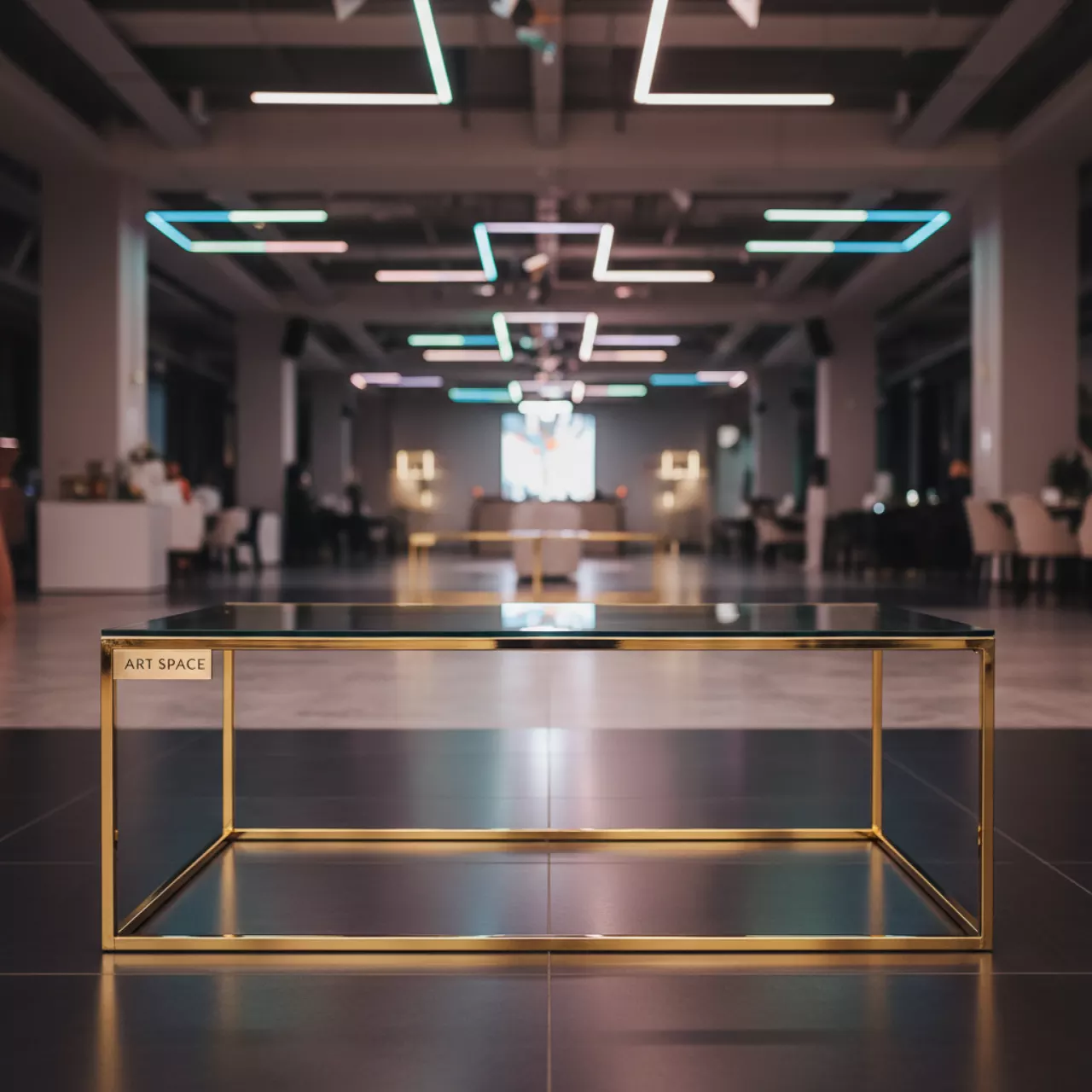 Аренда Журнальный столик Бостон золото 50х32 см в ОКЦ «Галактика» — ART SPACE