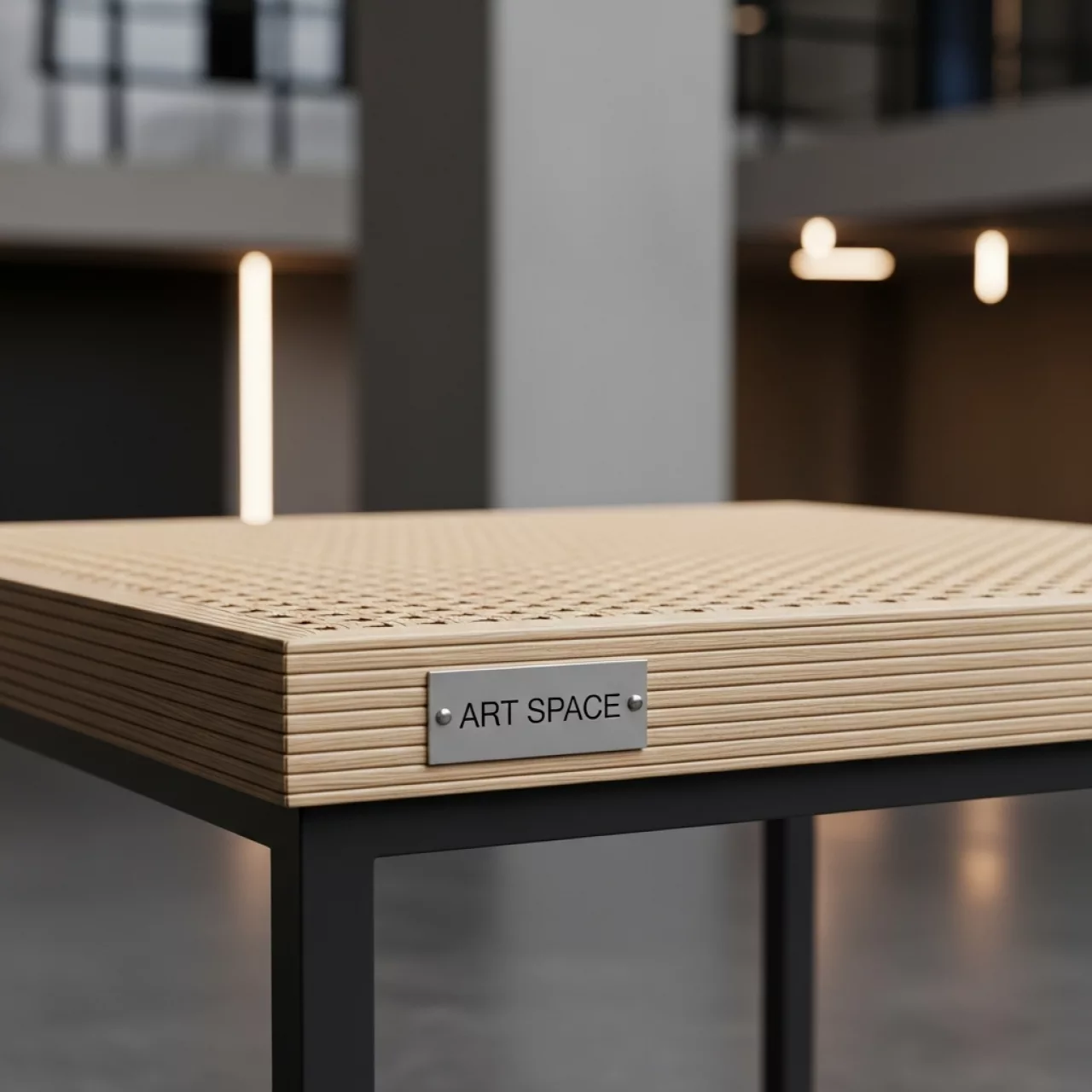 Аренда Журнальный столик BURSA бежево коричневый искусственный ротанг 45х45 см в ледовом дворце «Роза Хутор» — ART SPACE