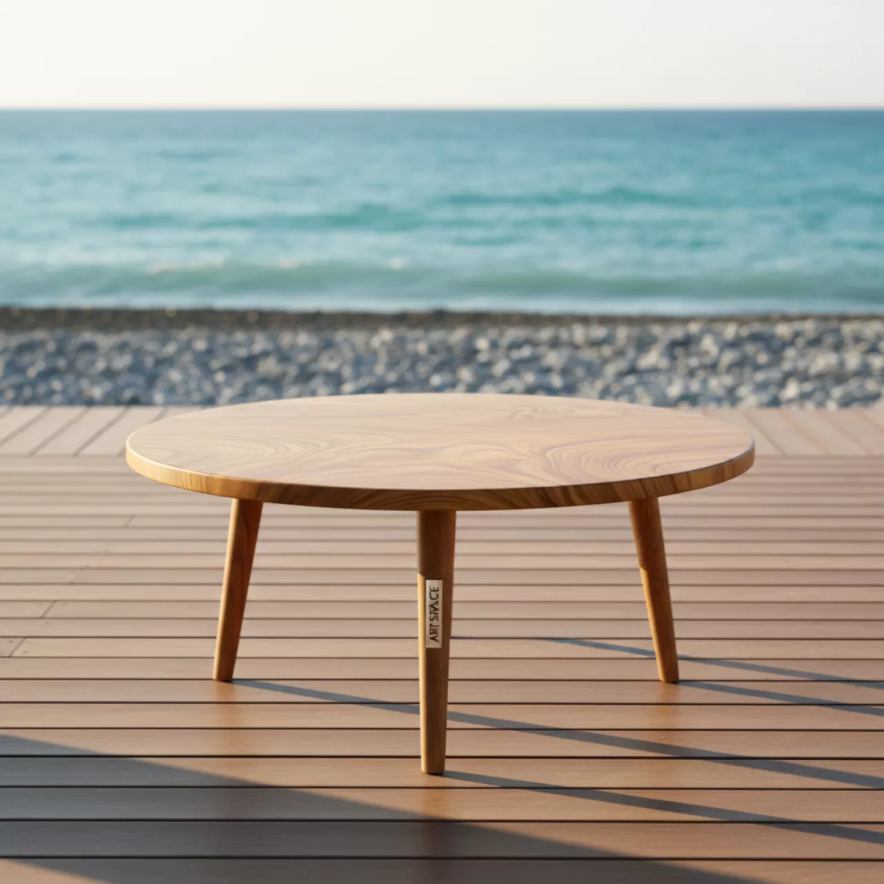 Аренда Журнальный столик Финика M дуб винтаж медовый на пляже «Маяк» — ART SPACE