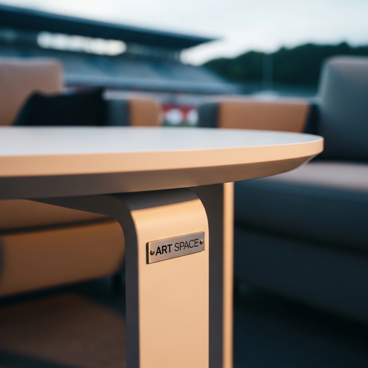 Аренда Журнальный столик Round White на Сочи Автодроме — ART SPACE