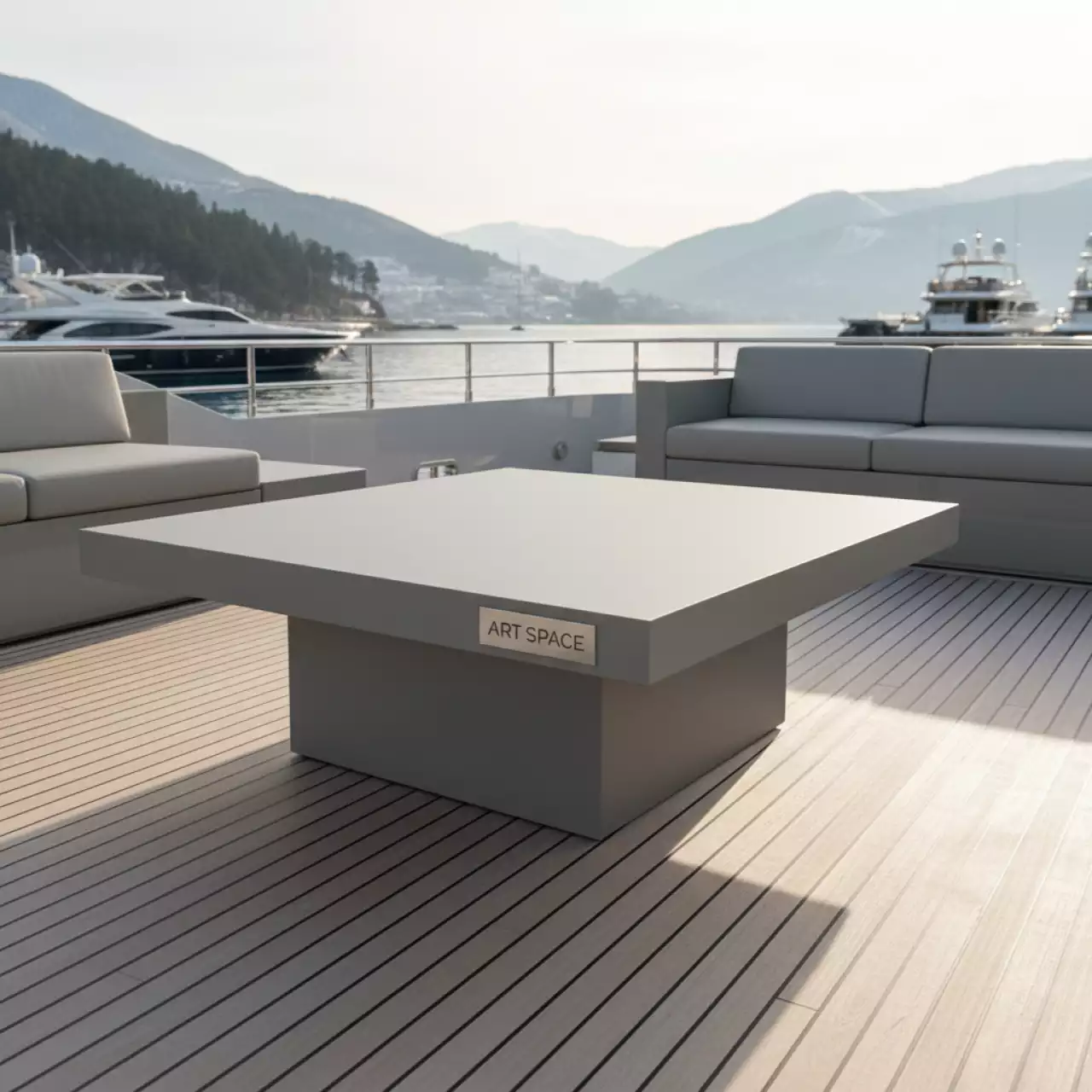 Аренда Журнальный столик Уилтшир greige на VIP-яхте (Имеретинский порт) — ART SPACE