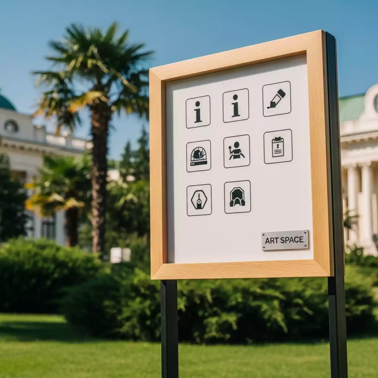 Аренда Знаки дорожные дополнительной информации в санатории «Черноморье» — ART SPACE