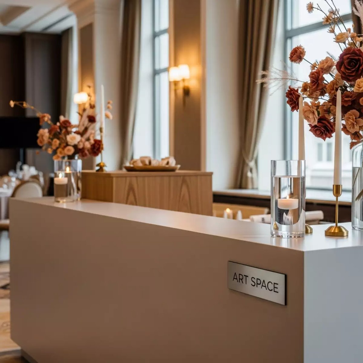 Аренда Зона презентации с прямоугольной стойкой в Stella di Mosca — ART SPACE