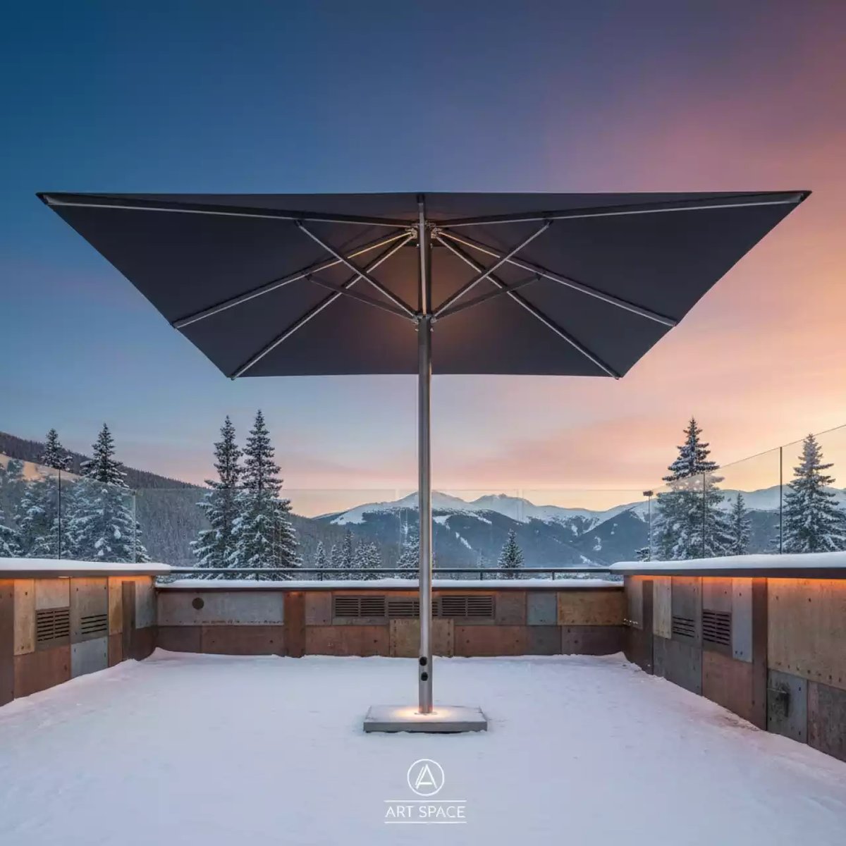 Аренда Зонт дизайнерский Inumbrina Large Ø3,8 м в ресторане «Паруса» — ART SPACE