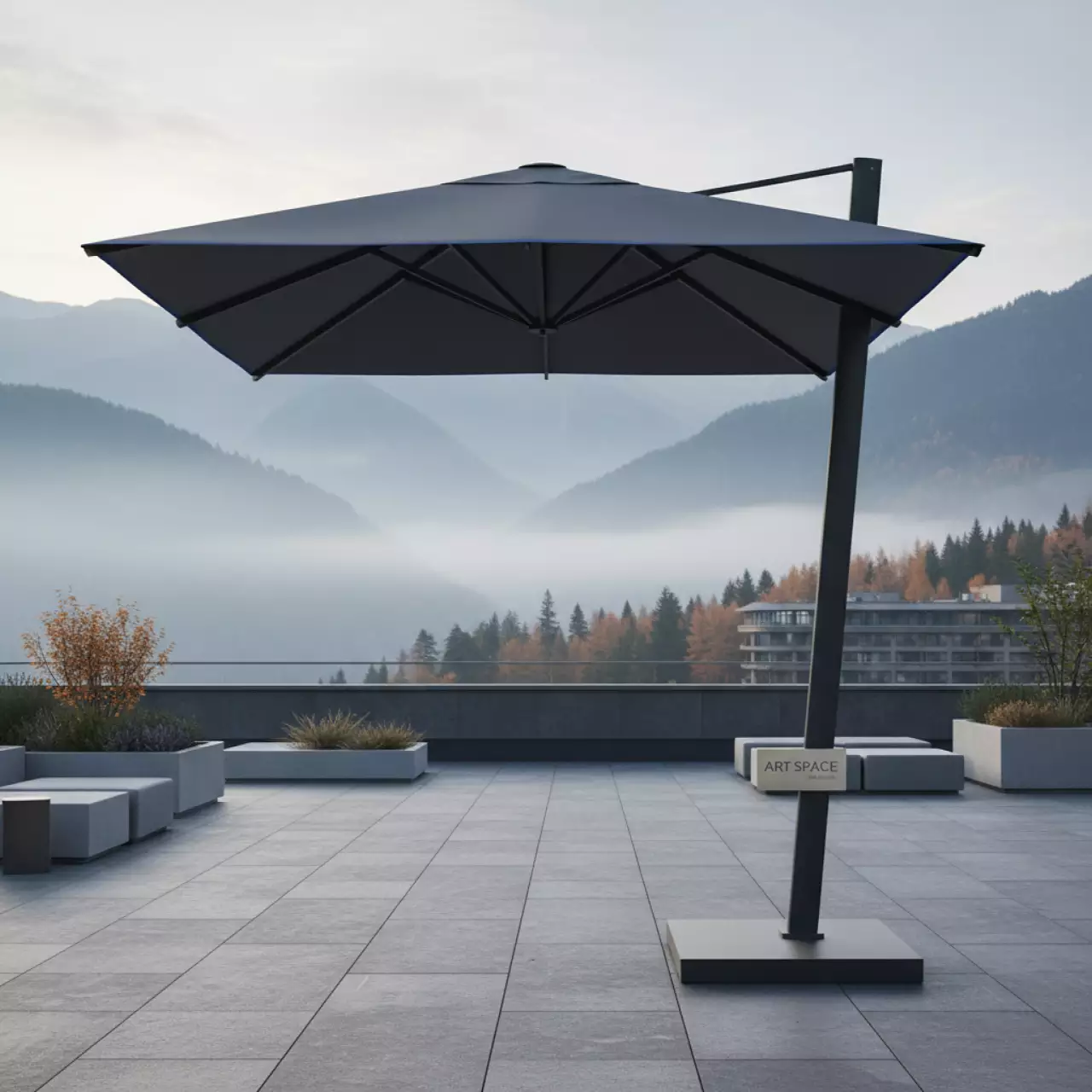 Аренда Зонт дизайнерский Paddo Ø1,9 м в Golden Tulip Rosa Khutor — ART SPACE