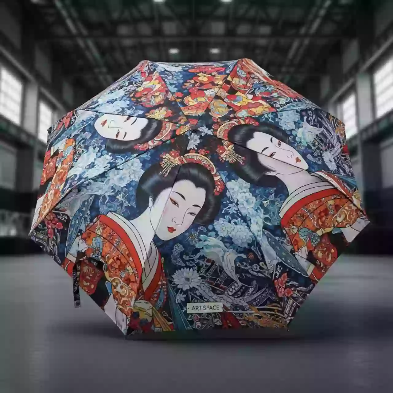 Аренда Зонт дизайнерский с принтом Geisha в Swissôtel Resort Sochi Kamelia — ART SPACE