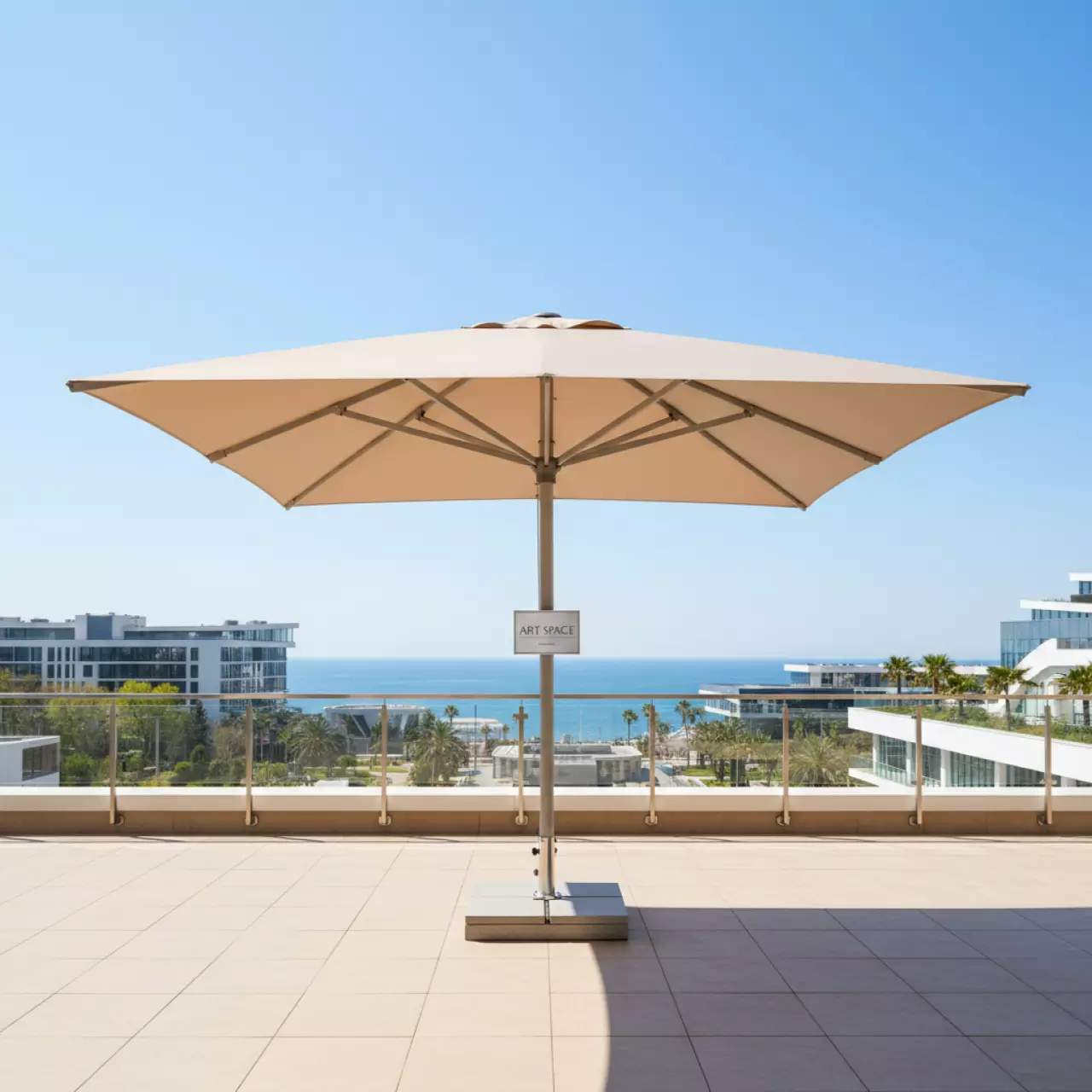 Аренда Зонт для кафе AFM 300 8k Beige в City Park Hotel Sochi — ART SPACE