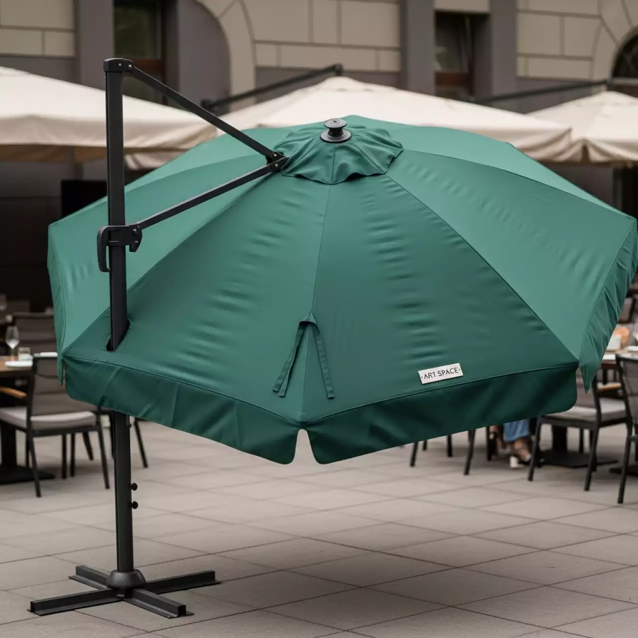 Аренда Зонт для кафе AFM 300DG Green в ресторане «Баран-Рапан» — ART SPACE