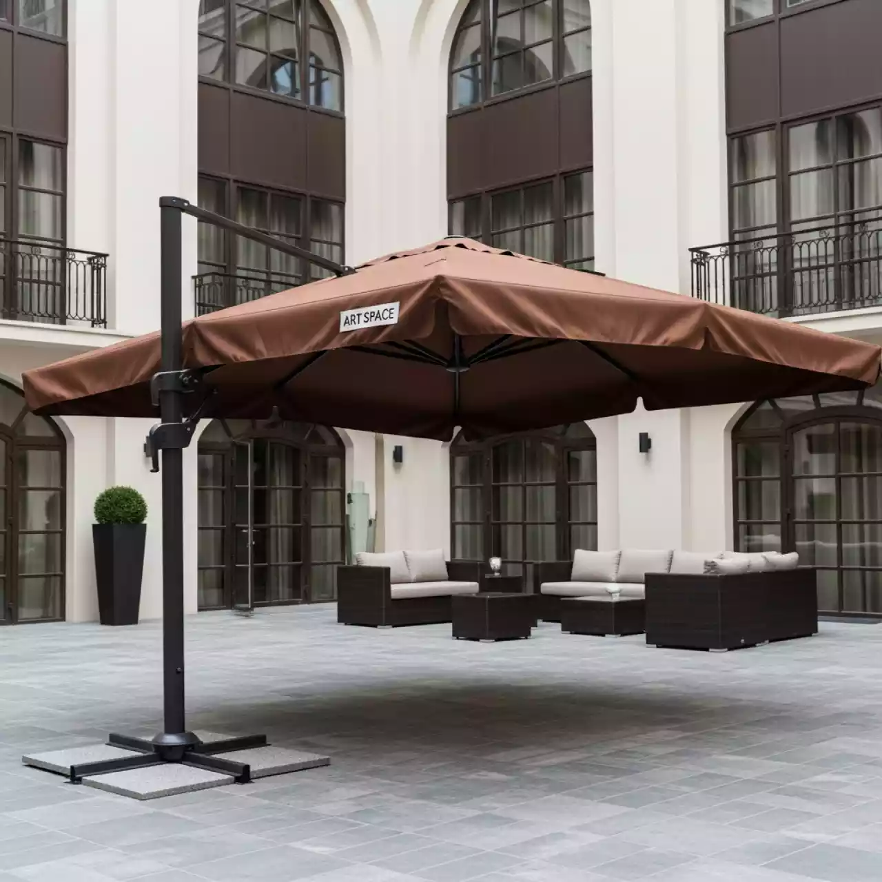 Аренда Зонт Green Glade A 1194 коричневый в отеле «Богатырь» — ART SPACE