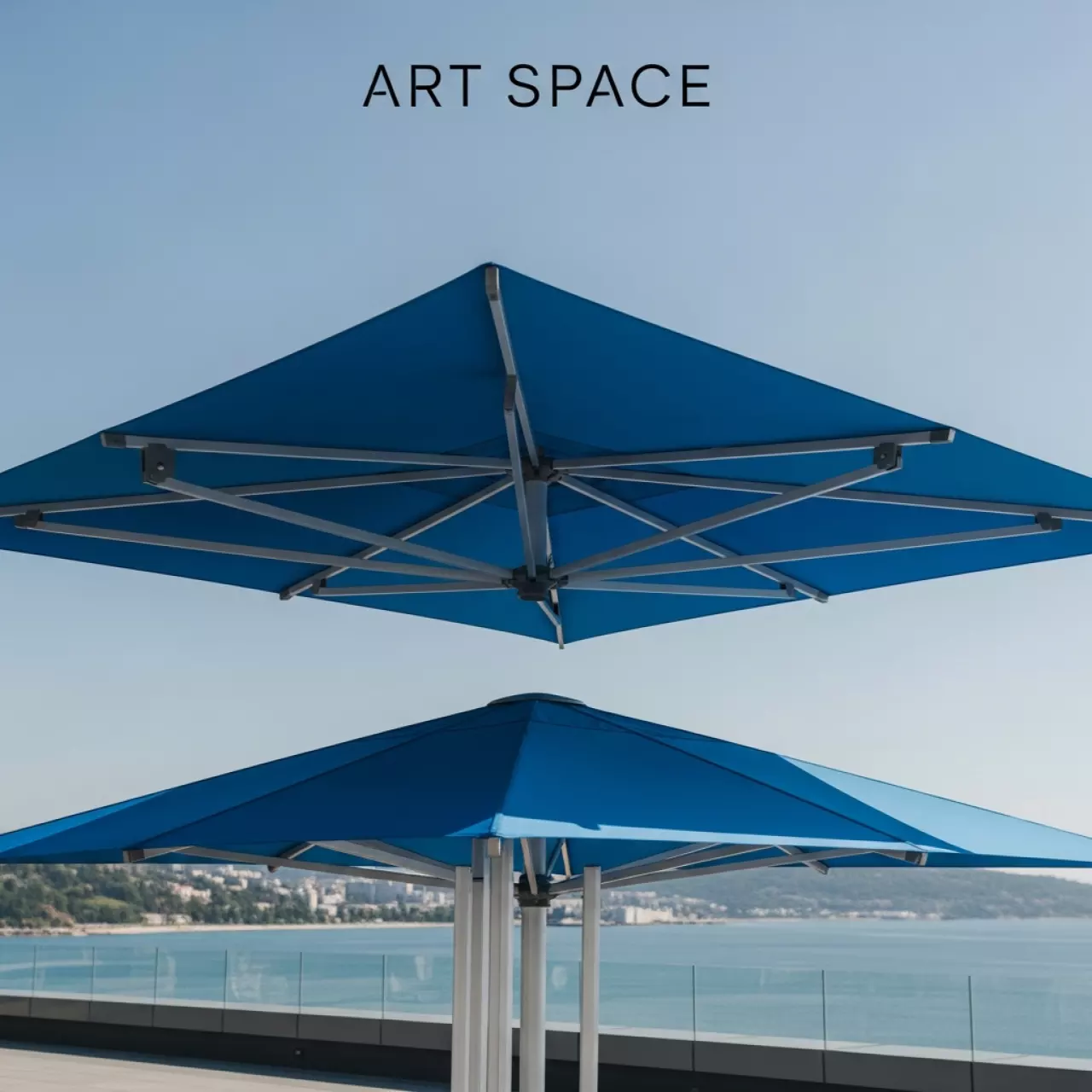 Аренда Зонт Mistral 400 квадратный без волана синий в Mercure Сочи Центр — ART SPACE