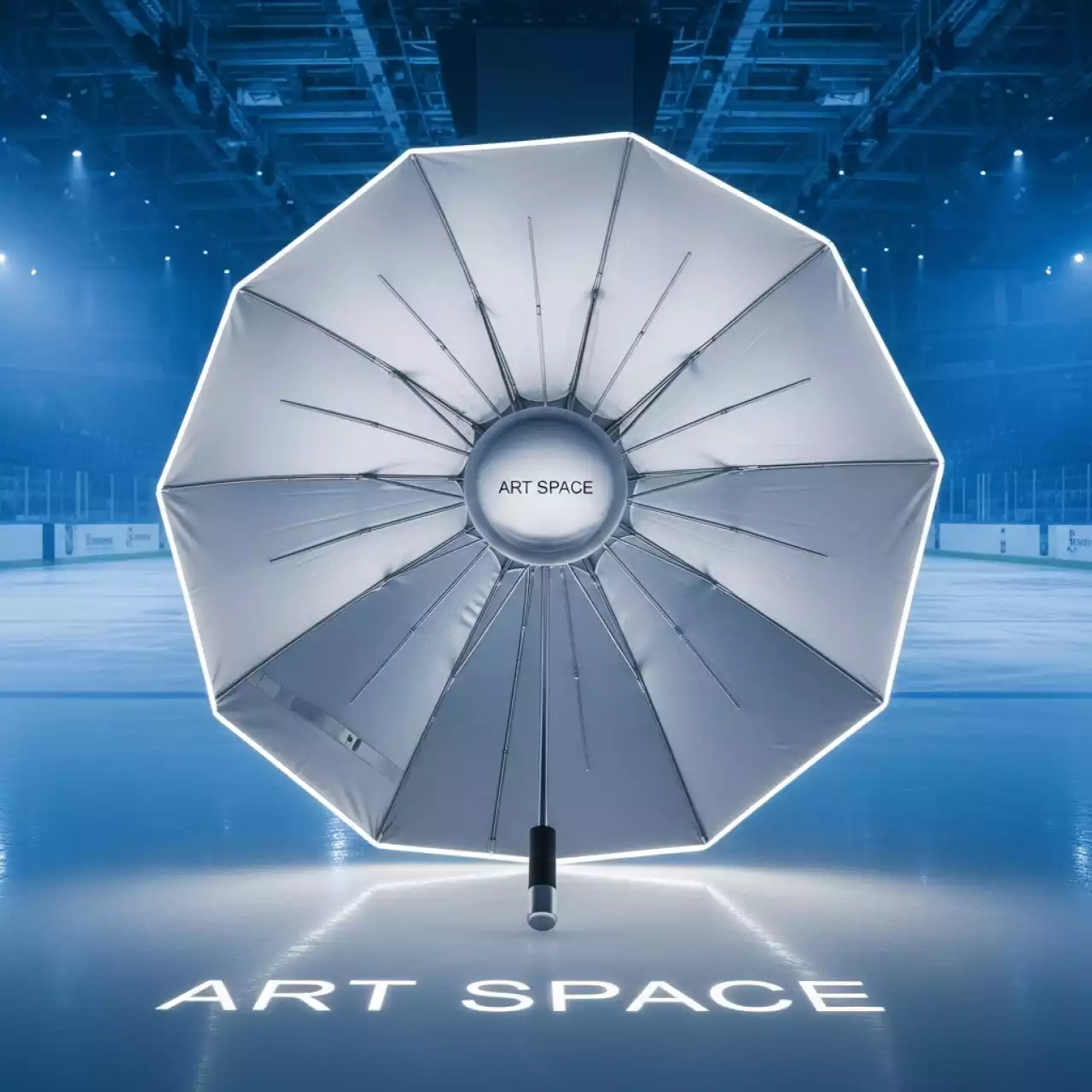 Аренда Зонт Nata UX Nostalgic Zen Ø2,8 м в ледовом дворце «Роза Хутор» — ART SPACE