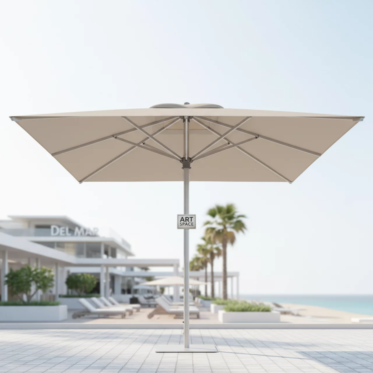 Аренда Зонт Pensile 3х3 м в пляжном клубе Del Mar — ART SPACE
