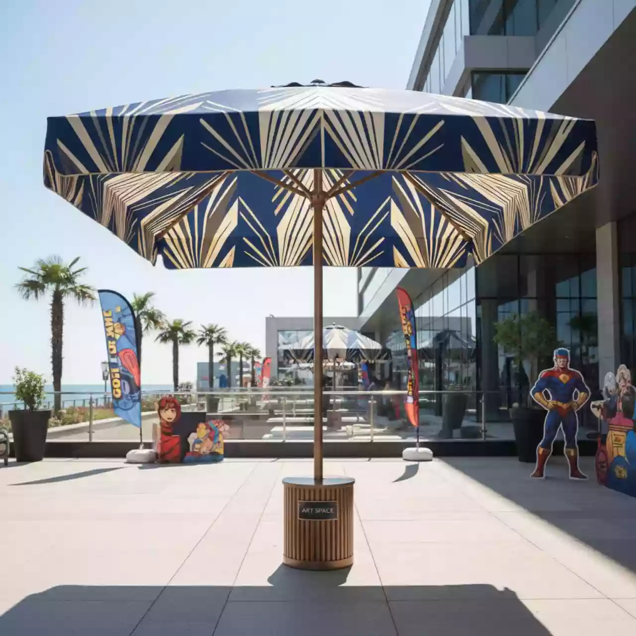 Аренда Зонт пляжный Cuba 3х3 м в Mercure Сочи Центр — ART SPACE