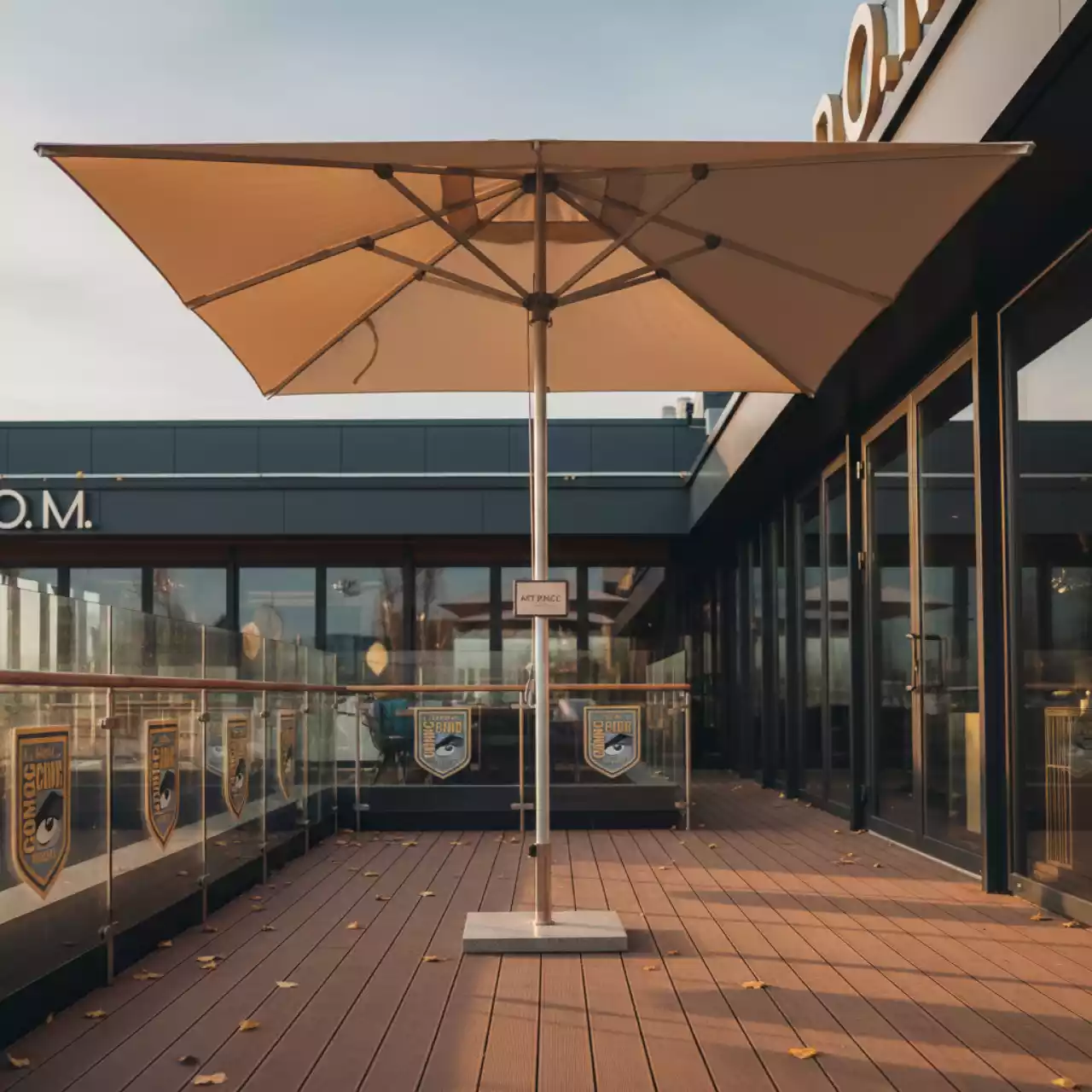 Аренда Зонт пляжный профессиональный 2,5х2,5 м Desert в ресторане «D.O.M» — ART SPACE