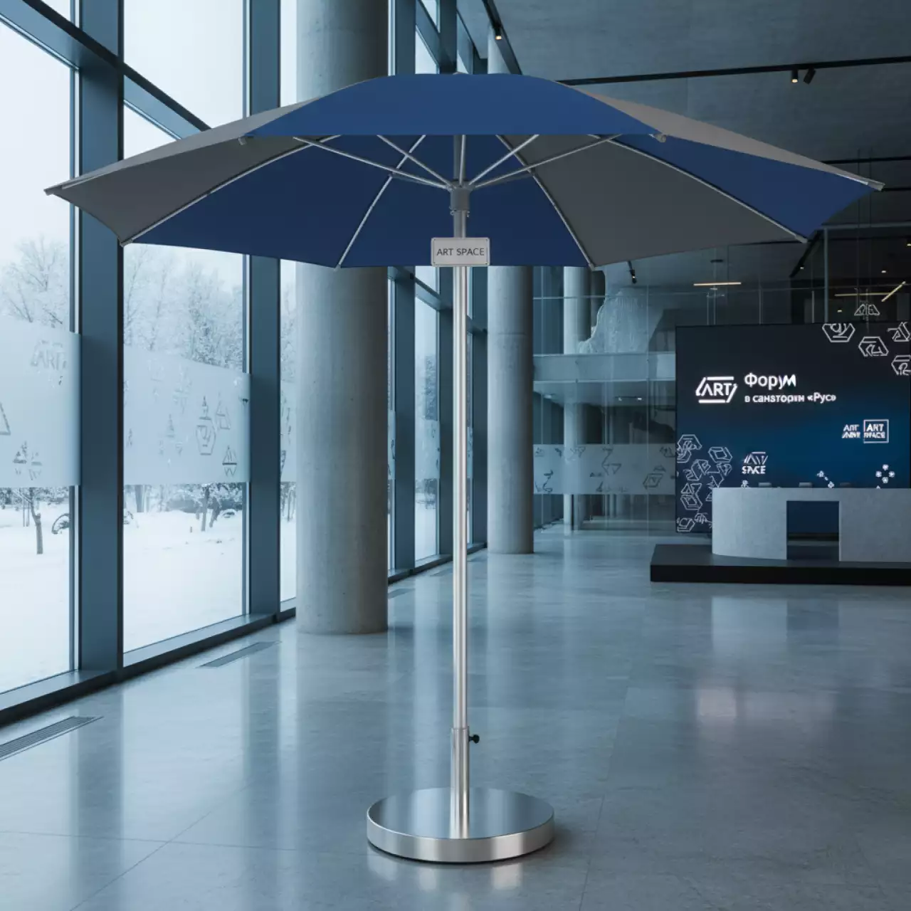 Аренда Зонт пляжный профессиональный Cariddi Ø2 м в санатории «Русь» — ART SPACE