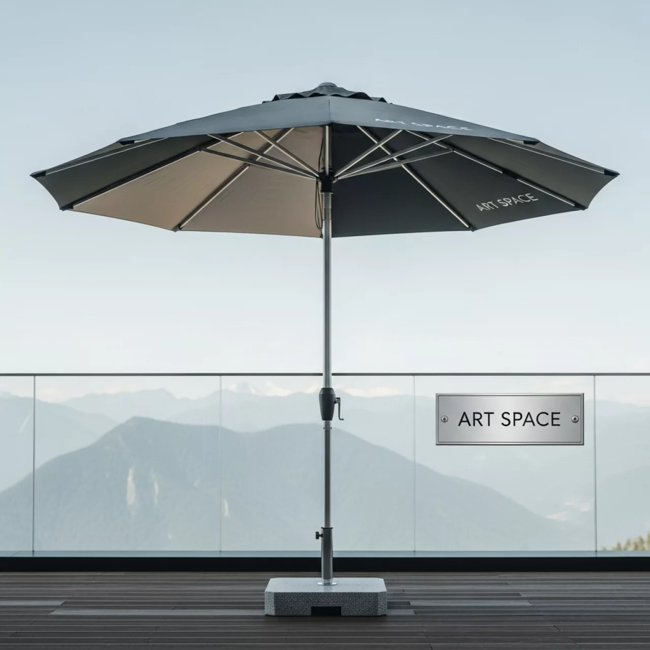 Аренда Зонт пляжный профессиональный Cezanne диаметр 2,4 м в Sochi Marriott Krasnaya Polyana — ART SPACE