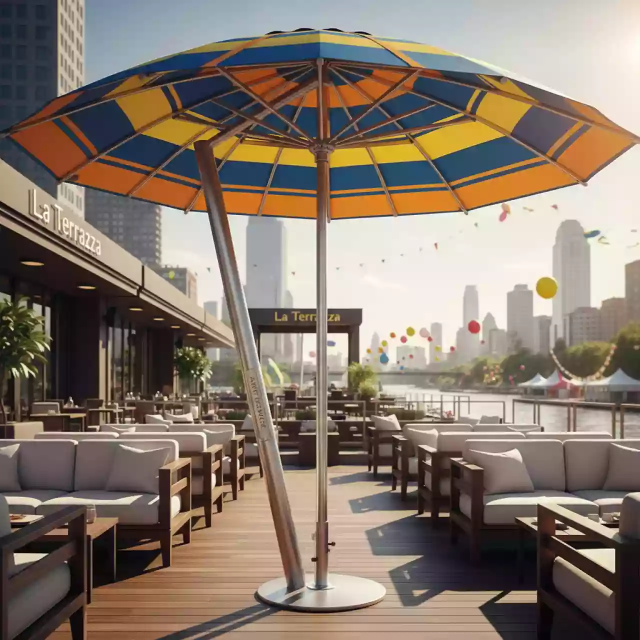 Аренда Зонт пляжный профессиональный Dali Ø2 м в ресторане «La Terrazza» — ART SPACE