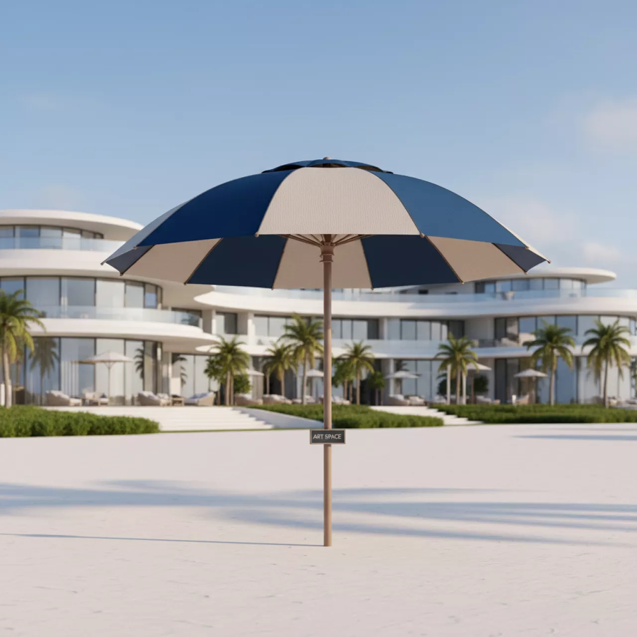 Аренда Зонт пляжный профессиональный Kiwi Clips 2,25 м в Radisson Collection Paradise — ART SPACE