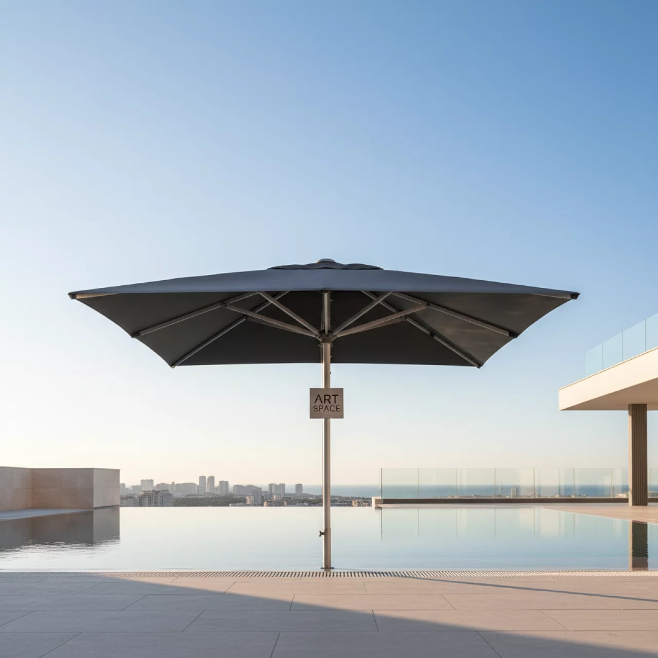 Аренда Зонт пляжный профессиональный Kiwi Clips 2х2 м в Panorama by Mercure — ART SPACE